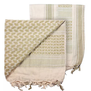 ผ้าพันคอเชมากห์ ขนาด 110x110 ซม. ผ้าฝ้าย 100% สำหรับกิจกรรมกลางแจ้ง ผ้าพันคอแบบอาหรับ มีพู่ห้อย ใช้ได้ทั้งผู้ชายและผู้หญิง ผ้าพันคอแบบแบนดานา ผ้าพันคอแบบยุทธวิธี - Product Image 4