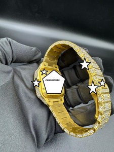 นาฬิกาข้อมือผู้หญิงสุดหรู ดีไซน์ทันสมัย ประดับเพชรโมอิสซาไนต์ ตัวเรือนสแตนเลส สไตล์วินเทจ ฮิปฮอป สปอร์ต ธุรกิจ พร้อมฟังก์ชั่นวันที่อัตโนมัติ ระบบจักรกล ขนาด 41 มม. - Product Image 5