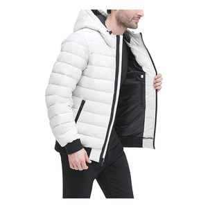 Latest Quality Men's Water-Resistant Reversible Eco-Friendly Breathable Quilted Puffer <b>Jacket</b> <b>Winter</b> Warm Puffy Front Logo - Product Image 6