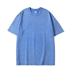 T-shirt à manches courtes en coton jersey respirant pour homme, coupe ample et décontractée, effet délavé, design vierge - Product Image 3