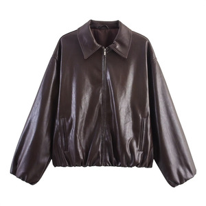 Chaqueta de Motociclista para Mujer AL BARAKA WEAR, de Cuero Genuino, Corte Ajustado, Transpirable, con Cierre de Cremallera y Logotipo Impreso en la Parte Delantera, OEM ODM - Product Image 1