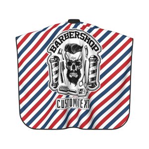 Capes de coiffure professionnelles imperméables avec crochets réglables et fermeture à bouton-pression, personnalisables avec logo OEM pour barbiers - Product Image 3