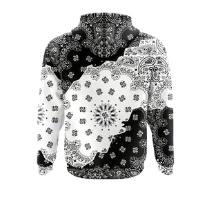 Streatwear Wholesale Sublimation Print Pullover Hoodies Custom Sportswear Floral Print Casual Hoodies <b>for</b> Unisex 100% Fleece - Product Image 2
