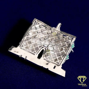 Premium <b>Money</b> Theme Pendant Necklace in 925 Sterling Silver with Iced Out Moissanite Diamond Design - Product Image 4
