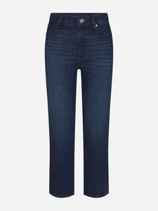 Pantalones deportivos de forro polar transpirable para mujer, de corte holgado, con logo personalizado impreso, cintura media, diseño frontal plano informal, en azul liso teñido. - Product Image 5