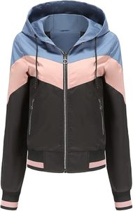 Chaqueta cortavientos estilo anorak de inspiración retro, venta al por mayor, chaquetas anorak de nailon personalizadas, estilo urbano, diseño de bloques de color con cremallera. - Product Image 3