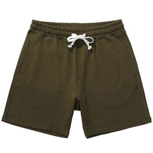 Shorts Bermuda en Coton Noir pour Homme, Taille Élastiquée avec Cordon, Poches Décontractées, Respirant, Tricoté, Taille Mi-Haute - Product Image 2