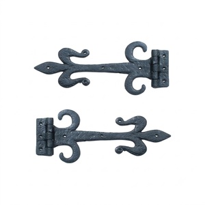 Cast Iron Strap Hinges Wholesale Antique Black Wrought Iron Gate T Hinge <b>Hardware</b> Factory Direct Rustproof Spear Tip <b>Barn</b> <b>Door</b> - Product Image 2