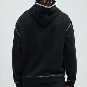 Sudadera con Capucha de Diseño Personalizado de Alta Calidad, 420 Gramos, Estilo Urbano con Diseño Geométrico de Telaraña - Product Image 3