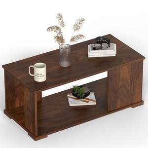Neol Modern Design Coffee <b>Table</b> in Maple <b>Brown</b> - Product Image 6