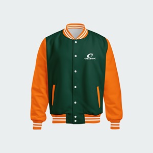 Chaqueta de invierno para hombre, cálida, de lana/poliéster, estilo universitario, acolchada, con cierre de cremallera, estilo americano clásico, de alta gama - Product Image 3