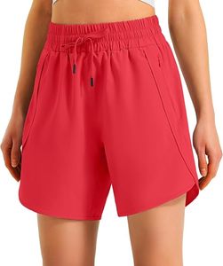 Shorts Deportivos Cortos de 5 Pulgadas para Mujer, Cómodos, Casuales, para Gimnasio, Activos, de Poliéster, Ligeros, para Entrenamiento - Product Image 3