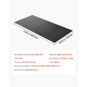 Tappetino per Tapis Roulant ad Alta Densità, Spessore 1/4 di Pollice, 30x72 Pollici, per Attrezzature da Pavimento - Tapis Roulant e Cyclette - Product Image 4