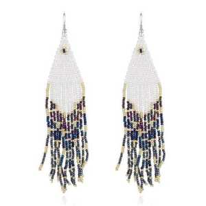 Pendientes Étnicos Hechos a Mano para Mujer, con Cuentas, Forma de Mariposa Clásica, Cuentas de Semillas, Tapas para Cuentas de Algodón, Ligeros, Estilo Clásico, 35 Joyas - Product Image 1