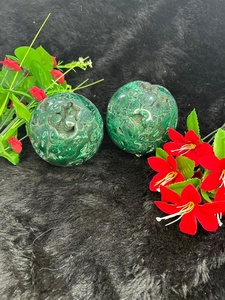 Sphère de malachite naturelle polie, pierre précieuse pour la décoration de la maison et la méditation, pierre verte, objet de collection - Product Image 6