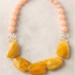 Collier tendance en résine pour femmes et jeunes filles, idéal pour mariage, cadeau pour femme, chaîne de fête, style américain - Product Image 2