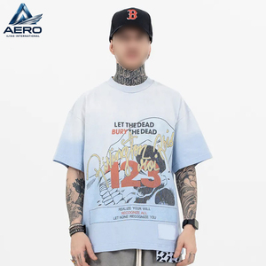 Custom Made Men Acid Wash T-<b>Shirts</b> Slim Fit Stylish Short Sleeve Cotton <b>Shirts</b> For Business, Daily Wear, And Promotional Use - Product Image 1