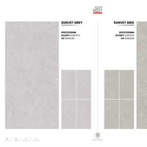 Azulejo de Porcelana de Alto Brillo, 24x48 Pulgadas, Acabado Premium, Decorativo, Moderno, para Pared y Piso - Product Image 1