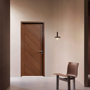 Waterproof Termite Proof Finished Surface 40mm Thickness Wooden Composite WPC Hollow Door Panel Door for High Moisture Area - Product Image 3