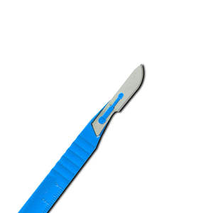 Ensemble d'instruments chirurgicaux manuels jetables en acier inoxydable et plastique, avec manche de scalpel réutilisable pour dermaplaning - Product Image 4