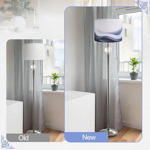 Paralumi per Lampade da Tavolo in Tessuto Blu 13x13x10 Pollici con Motivi di Onde e Oceani per un Tocco Nautico - Product Image 2