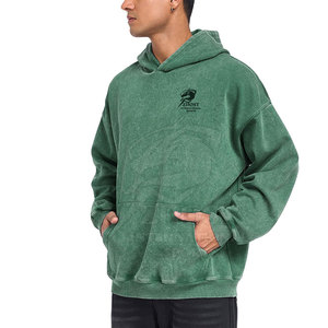 Sweat-shirts pour hommes surdimensionnés de qualité supérieure, best-sellers, effet délavé, avec logo personnalisé, faible MOQ, marque privée et meilleur prix - Product Image 2