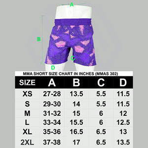 Shorts Deportivos Ajustados para Mujer, Color Morado con Estampado, Material Elástico de Spandex y Poliéster, Corte Corto, Ropa de Combate - Product Image 3