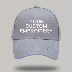 Casquette de baseball personnalisée brodée pour couple, en tissu éponge sportif, ajustable, en coton, MOQ une pièce, cadeau tendance pour lui et elle - Product Image 1