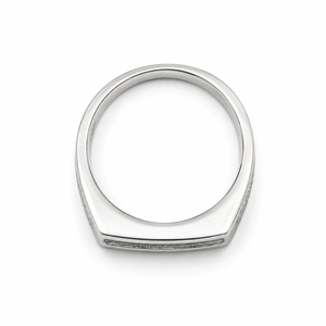 Bague pour homme en argent sterling 925 avec diamant, finition polie, design moderne, pour mariage, fête, usage quotidien, cadeau, bijoux fins - Product Image 4