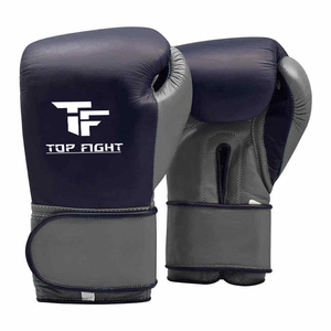 Guantes de Entrenamiento de Boxeo y MMA de Cuero Personalizados OEM Completamente Negros con Cierre de Gancho y Bucle para Muay Thai, Guantes de Boxeo de Cuero PU - Product Image 4