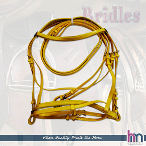 Brida de resistencia ecuestre de BioThane auténtico/PVC prémium con juego de riendas y cabezada de PVC de alta resistencia - Product Image 3