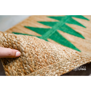 Alfombra de Yute Trenzado RTS |   Tapete para Árbol de Navidad de Fibra Natural |   Suministros de Decoración Navideña de Yute - Product Image 3