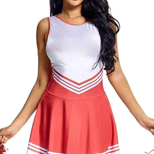 Service OEM en gros, uniformes de cheerleading pour femmes, style sportif moderne, coutures robustes, 100% polyester, imprimé par transfert thermique - Product Image 6