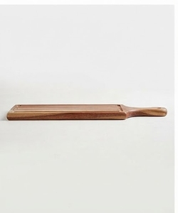 Assiette de service rectangulaire en bois de manguier, motif uni, design minimaliste, vaisselle et assiettes - Product Image 6