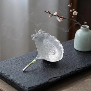 Handmade Brass Made Kitchen Food Sieve <b>Tea</b> <b>Infuser</b> with Metal Handle Silver Color Multifunctional Large Selling Strainer Supply - Product Image 1