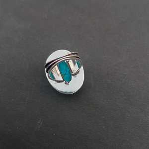 Natural Turquoise <b>Ring</b> 925 Sterling Silver Handmade Jewelry Gift For Women Birthday Unique Luxury Elegant Design - Product Image 3