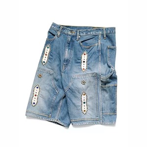 Men's Distressed Denim Cargo <b>Shorts</b> Mid Waist Hole <b>Decoration</b> Vintage Y2K Breathable Casual Summer Party Style - Product Image 3
