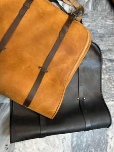 Bolsa de transporte de leña plegable, a prueba de olores, de cuero genuino personalizado, resistente, portátil, para transportar leña para chimenea. - Product Image 2