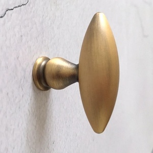 Luxury Brass Oval Shape Cabinet Knobs Kitichen Hardware Advantage High Quality Hammered Desig Gold Finished Home Office Dresser - Product Image 5