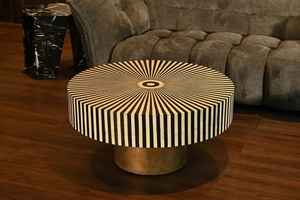 Meubles en os incrusté, design marocain très demandé, table basse en os incrusté avec base en laiton pour la maison, l'hôtel et le restaurant - Product Image 4
