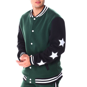 Veste de sport streetwear personnalisée avec logo, veste varsity oversize, qualité supérieure, vente en gros de vestes de sport - Product Image 4