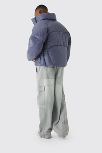 Wholesale New Custom Logo Quilted Puffer Men's <b>Jackets</b> Stand Up Hooded Collar Puffer <b>Jacket</b> <b>Winter</b> Outdoor Puffer <b>Jacket</b> - Product Image 4