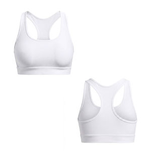 Latest Style Urban Streetwear 4-Way Stretch <b>White</b> Color Fitness Workout <b>Crop</b> <b>Tops</b> Sports Bra Beach Running Sexy Fit Seamless Bra - Product Image 3