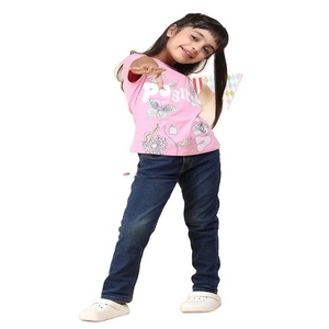Customized 100% Cotton round Neck T-Shirt for Girls Available in Different Printing <b>Methods</b> and Materials <b>Hand</b> for Sale - Product Image 1