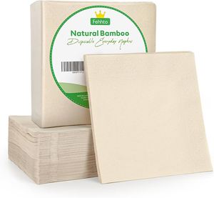 Luxury Bamboo Paper Napkins 2 Ply Party Disposable Paper Napkins High Quality Disposable Table Napkins Supplier - Product Image 4