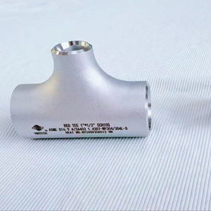 Raccord de tuyauterie industriel vietnamien de haute qualité en acier inoxydable sans soudure, réducteur en T WP304 304L S ASME B16 9 - Product Image 1