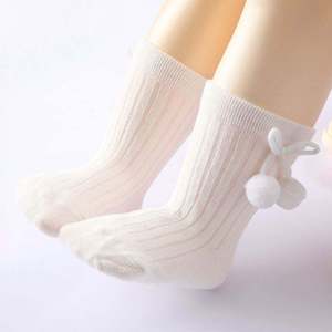 Calcetines casuales de algodón transpirable y ecológico con diseño de lazo grande y encaje suave para bebés niñas de primavera, con lazo, USA Mairun - Product Image 2