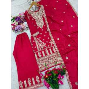 Conjunto de Vestido de Noche, Top y Dupatta con Lentejuelas para Fiestas - Product Image 5