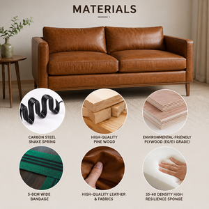 Contemporary 2.5 Seater Mid Century Modern Loveseat Sofa with Plush Cushion <b>Seating</b> Simple Design Loveseat <b>for</b> Modern Home Decor - Product Image 3