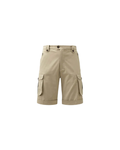 Shorts cargo pour homme, taille mi-haute, couleur unie, coton respirant, décontractés, longueur Bermuda, avec poches - Product Image 6